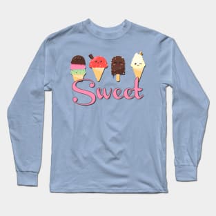 Sweet Kawaii Design Long Sleeve T-Shirt